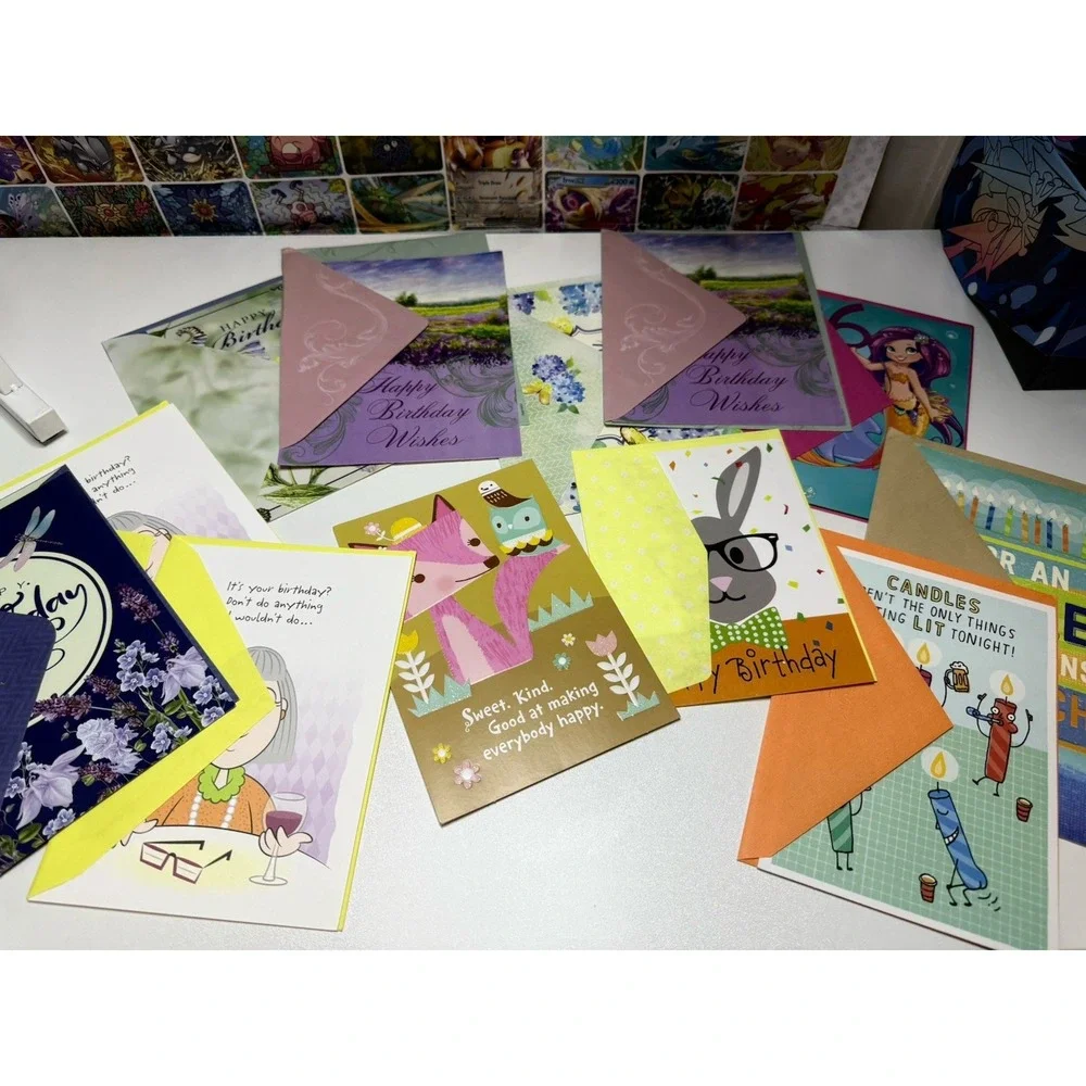 Lot of 47 Greeting Cards Birthday Christmas Valentine Halloween Baby Shower